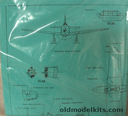 Execuform 1/72 Fairchild M-62 / PT-19 / PT-23 / PT-26 plastic model kit